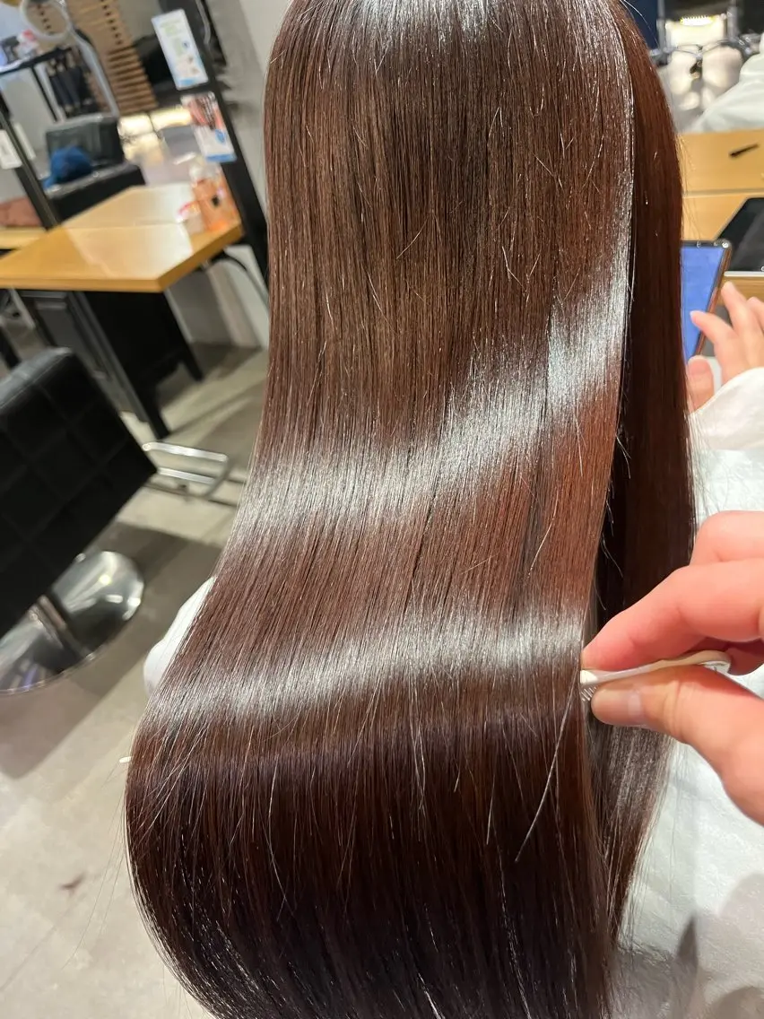 ロング 髪質改善 縮毛矯正 トリートメント 酸熱トリートメント ヘアカラー トリートメント 🌈髪質改善専門🌈 神田 達也のヘアスタイル