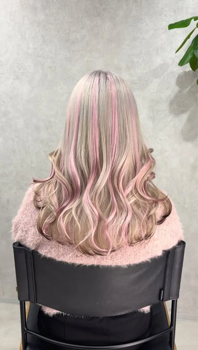 ミディアム 🎀ブリーチ/ エクステ/渋谷🎀のヘアスタイル