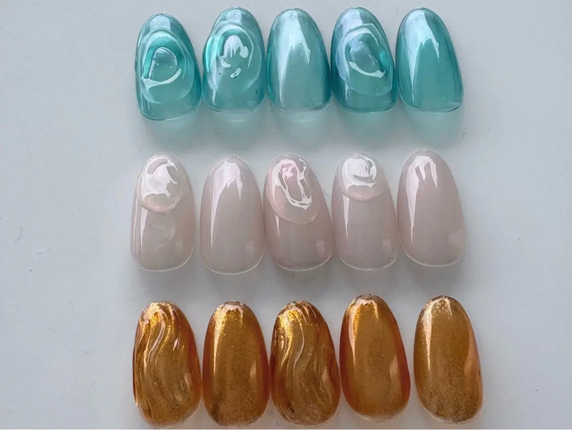 《hand》*TOMOKO限定*うるオーロラアートネイル◎色替えOK◎の写真