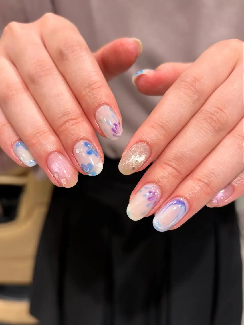 ネイル ハンドネイル 手書きネイル COCOROのネイルデザイン