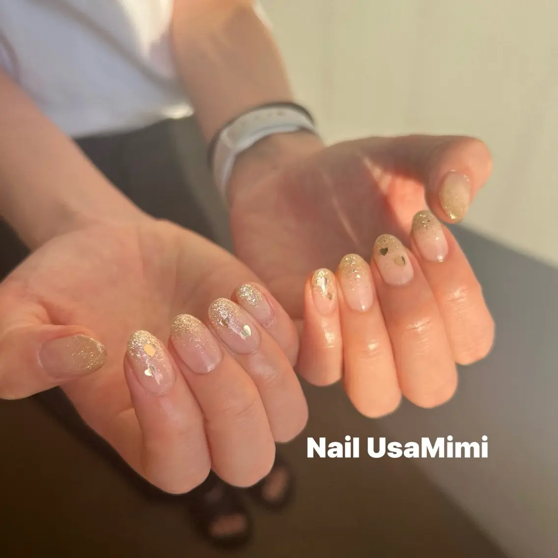 ネイル アートネイル オーロラネイル チークネイル フレンチネイル ジェルネイル 本町NailUsa Mimi RIKOのネイルデザイン