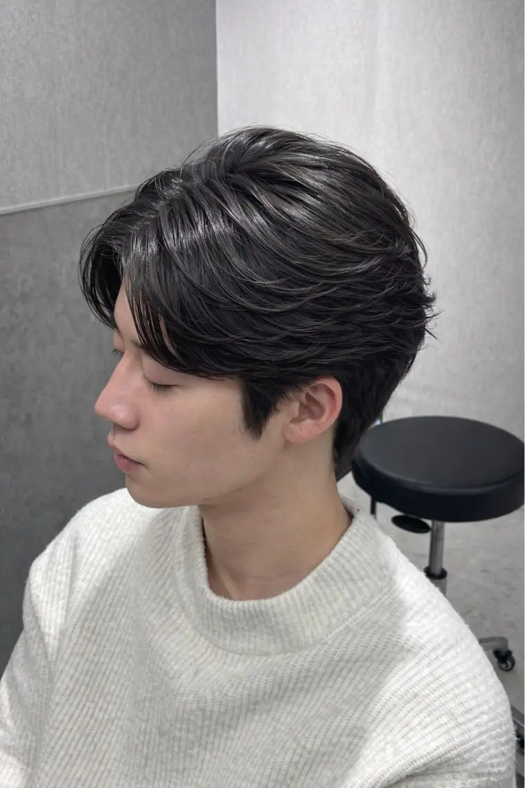 【男性u24限定】🌸メンズカット+暗染カラー+ケアトリートメント🌸の写真