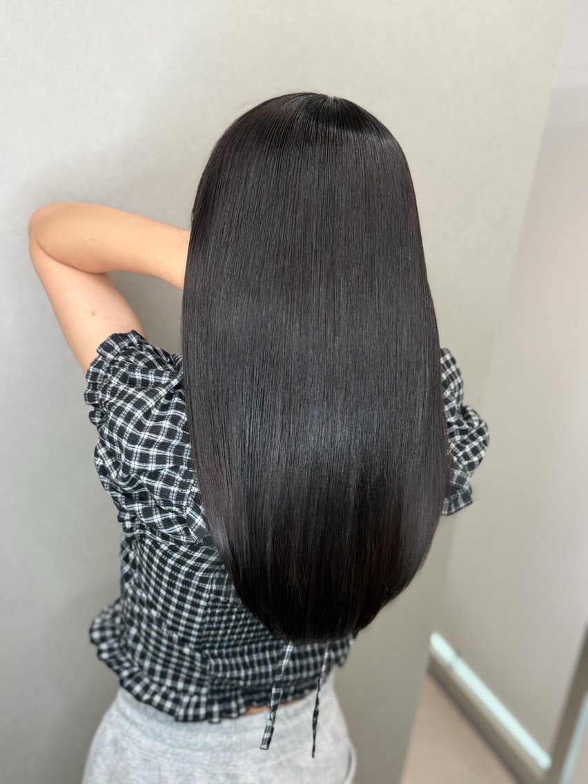 セミロング カラー 透明感カラー 髪質改善 ヘアカラー トリートメント 今井 勝也のヘアスタイル