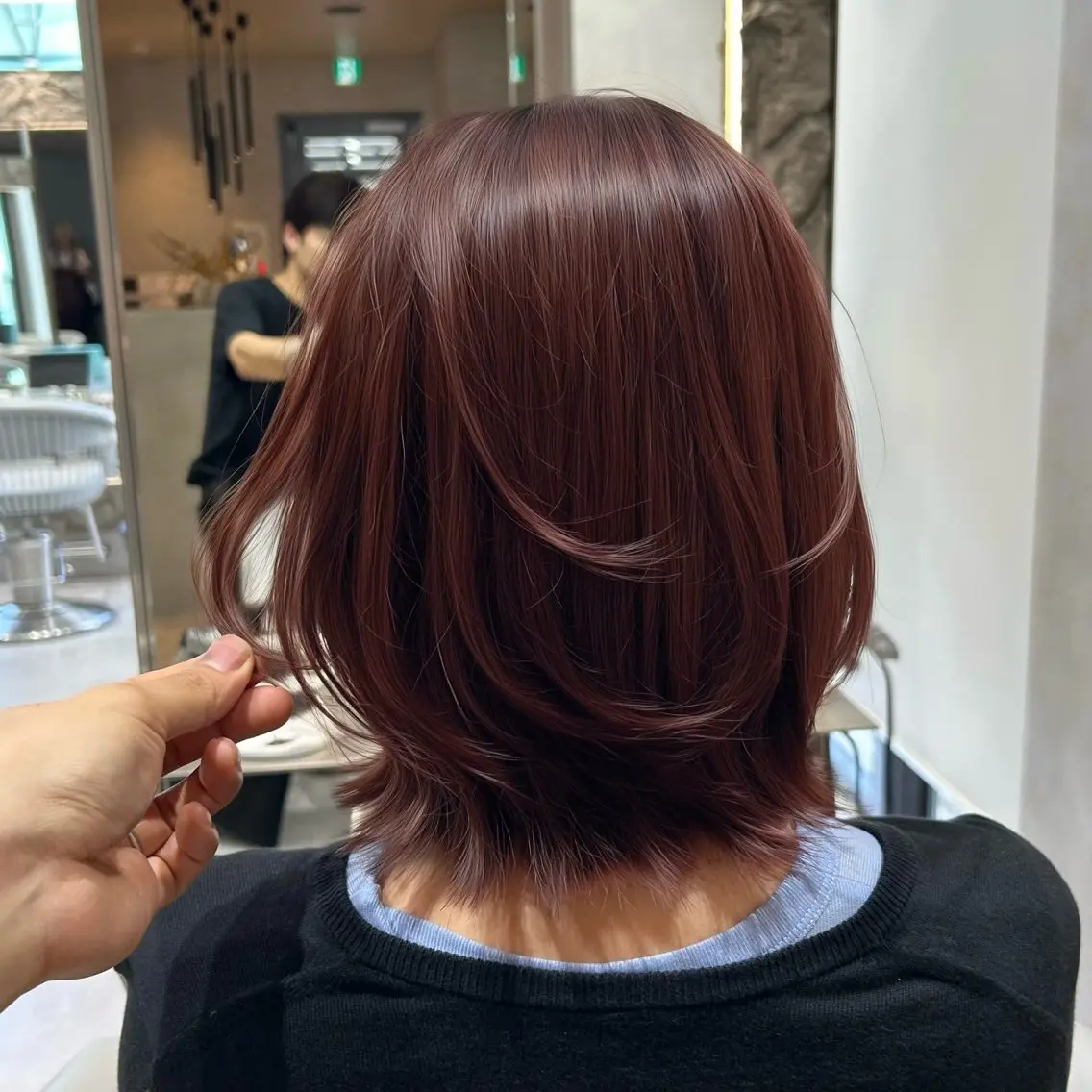 ミディアム カラー カット ヘアカラー トリートメント 《髪質改善✖️レイヤ ー🩶》ナオヤのヘアスタイル