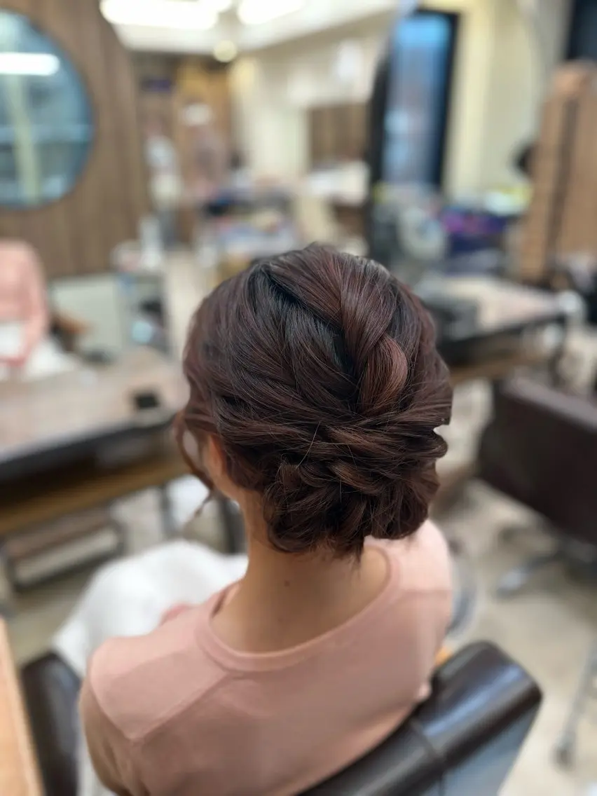 ミディアム ヘアアレンジ 山本 かおりのヘアスタイル