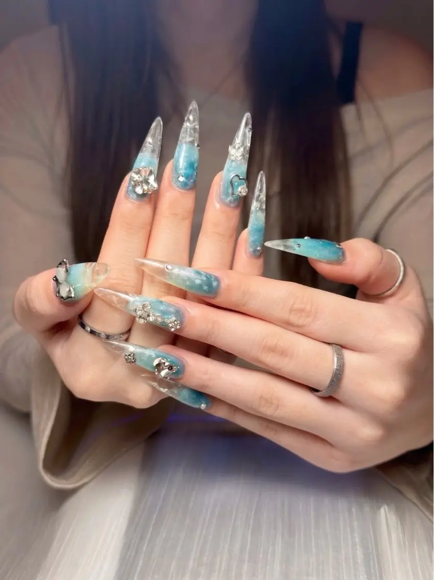 ネイル アートネイル 韓国ネイル 持ち込み ワンホンネイル ハンドネイル Nail Salon An 渋谷店のネイルデザイン