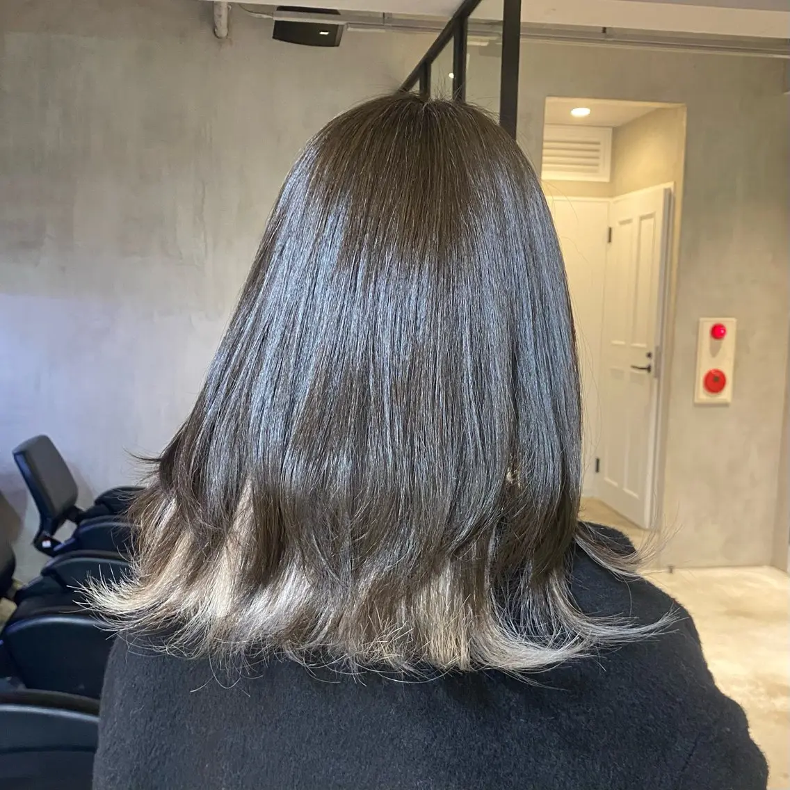 ミディアム カラー ヘアカラー ひなた/elima 調布/暖色カラーのヘアスタイル