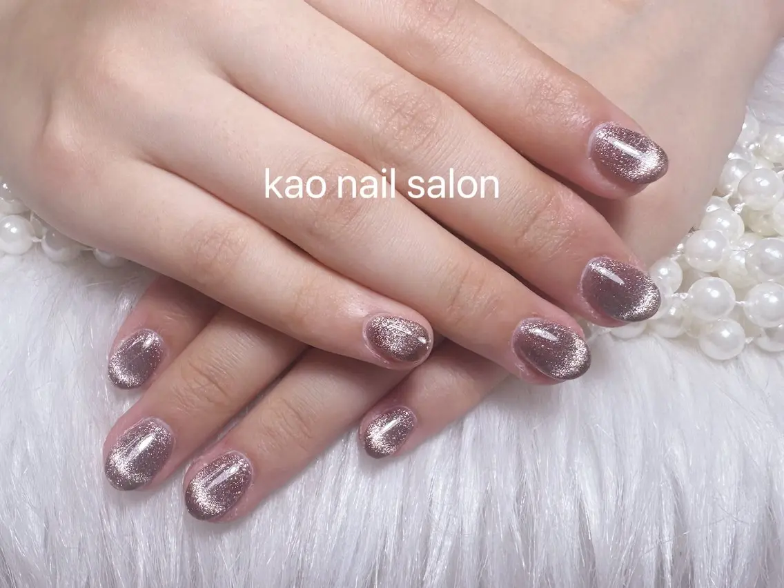 ネイル ハンドネイル kao nail マグネット/長さだしのネイルデザイン