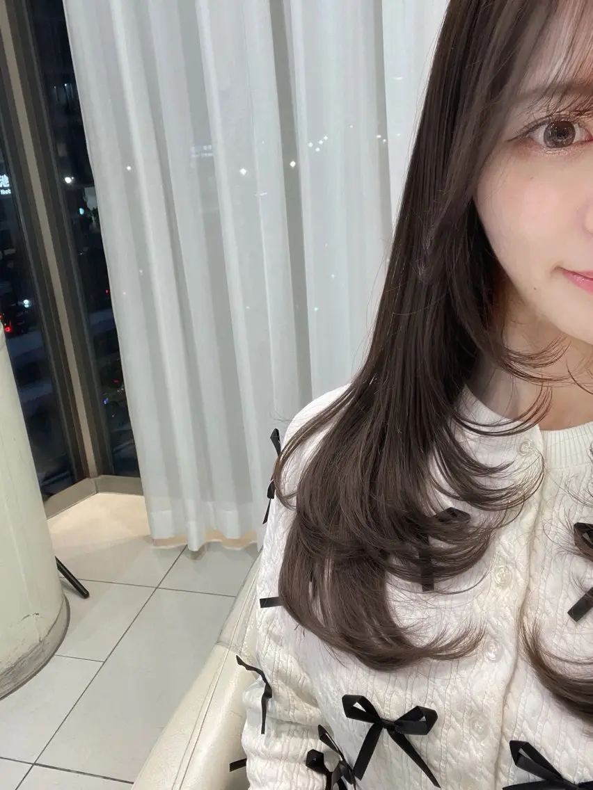 ロング カット ヘアカラー トリートメント ♡大人カワイイ hair♡徳井はやとのヘアスタイル