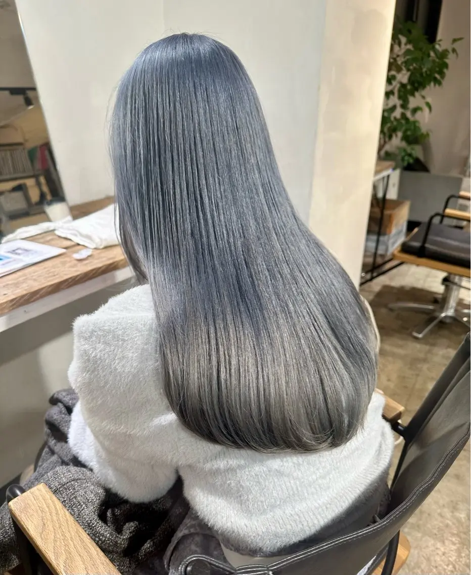 ロング カラー ヘアカラー トリートメント ヘアセット ✨艶ブリーチカラー ✨四ノ宮裕己のヘアスタイル