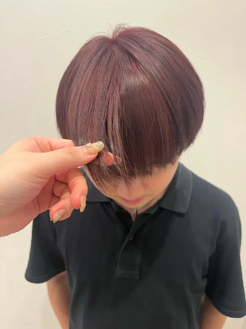 カラー 透明感カラー ダブルカラー レッドカラー カット ヘアカラー Yuzuki/ 美容師/松本市のヘアスタイル