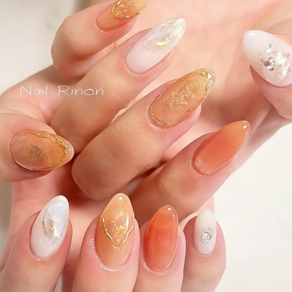 ネイル ニュアンスネイル ハンドネイル Nail Rinonのネイルデザイン