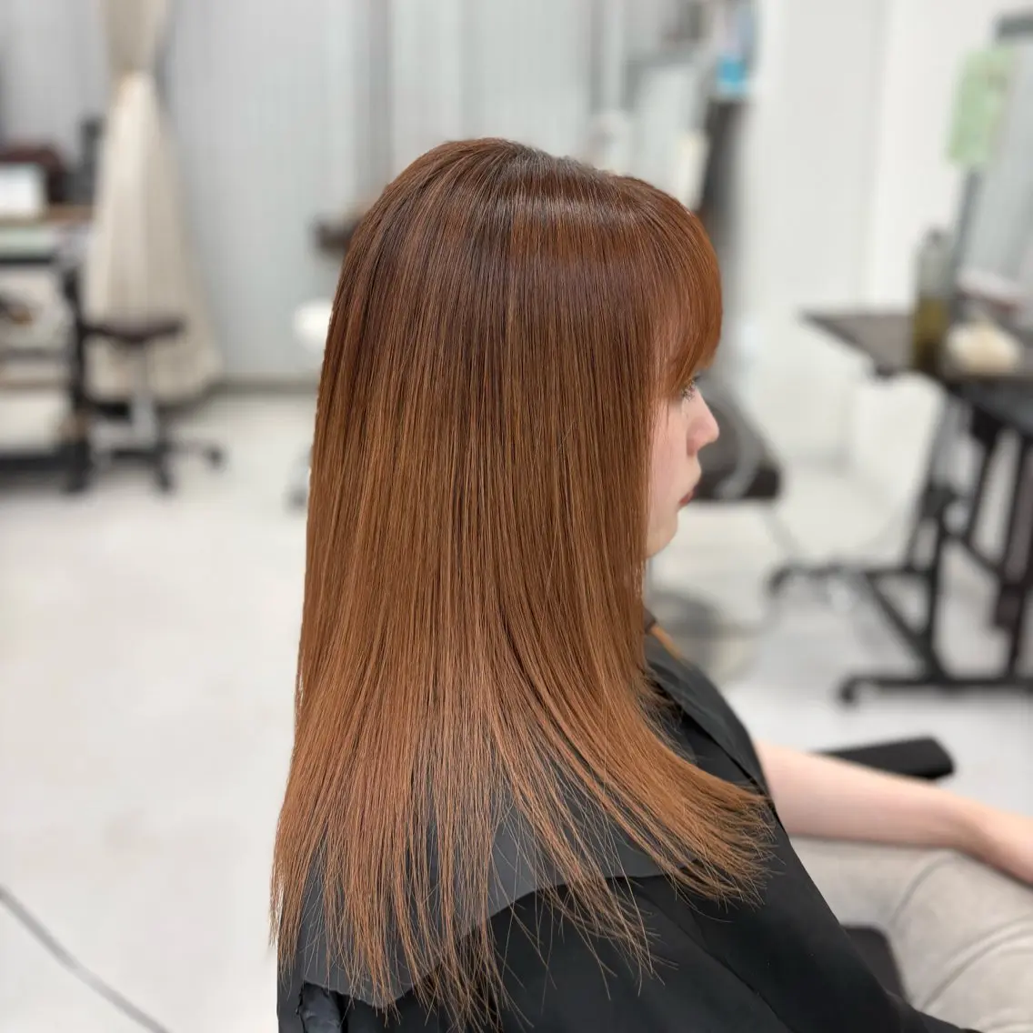 ロング 髪質改善 縮毛矯正 盛れ暖色デザイナー/ 髪質改善/Shionのヘアスタイル