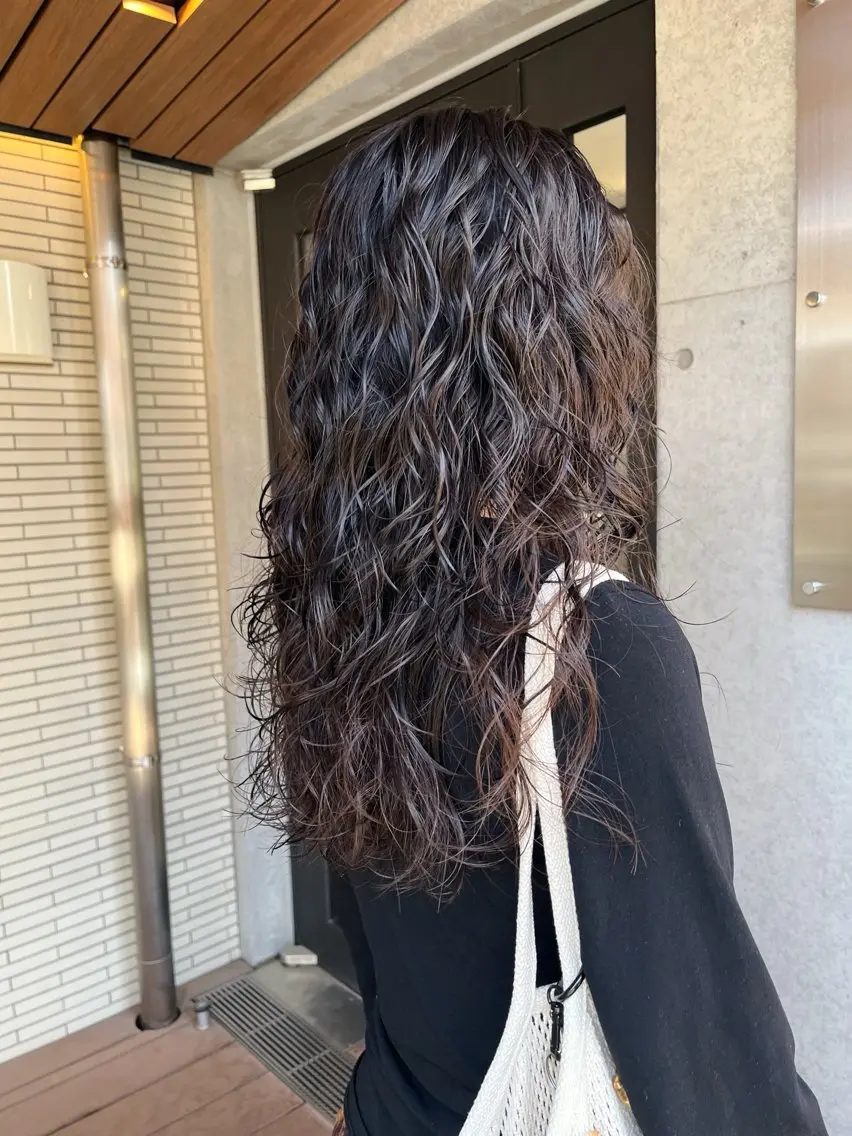 セミロング パーマ カット パーマ 暖色/パーマ 🌼クニトウメイのヘアスタイル
