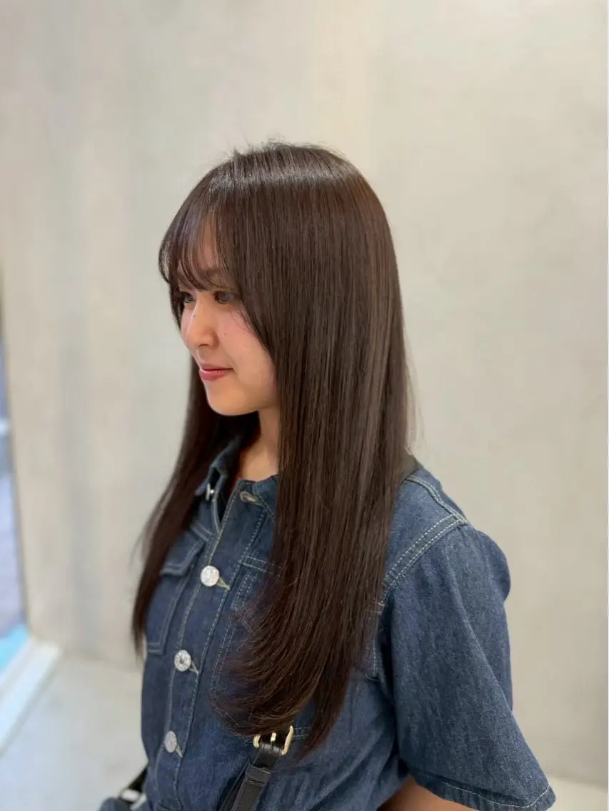ロング カラーモデル募集☆ 小園彩夏のヘアスタイル