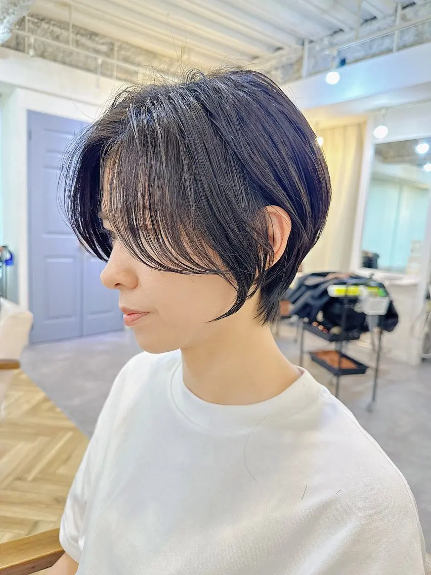 ショート カラー カット ヘアカラー トリートメント 🍋似合わせ✖️ ショートヘア🍋早田のヘアスタイル