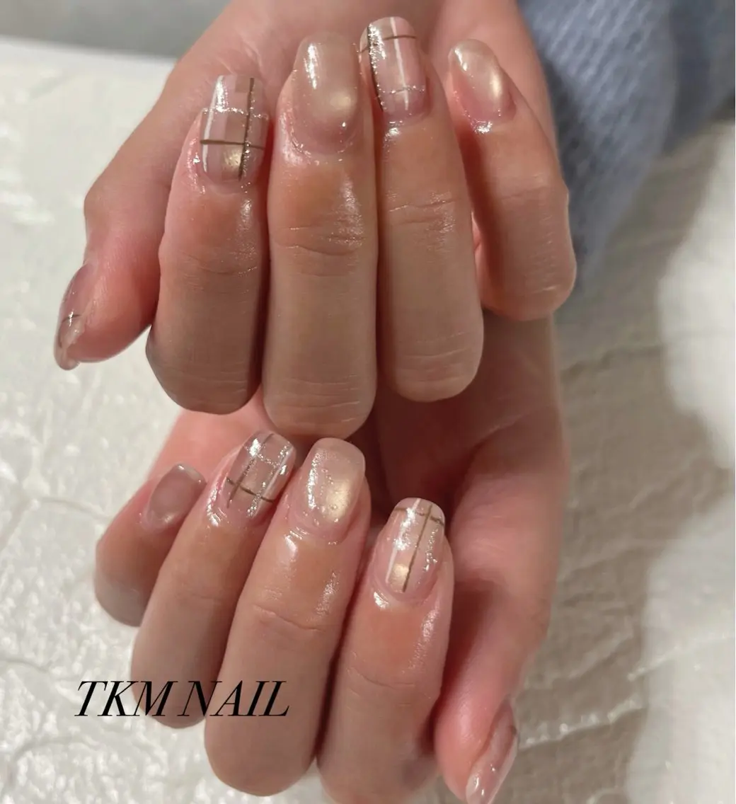 ネイル シンプルネイル ハンドネイル フットネイル ______ TKM  NAILのネイルデザイン