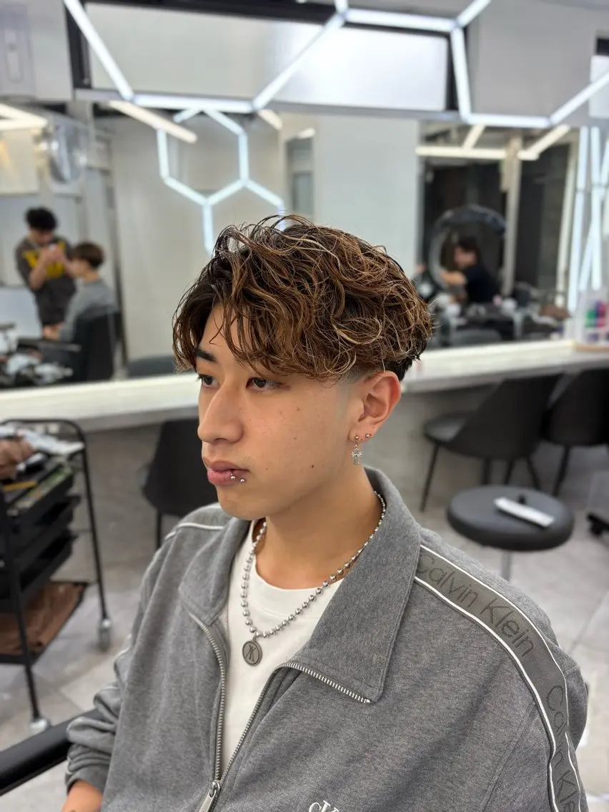 パーマ メンズ カット パーマ ✂️大宮/海外風/ 無造作/ジャス✂️のヘアスタイル