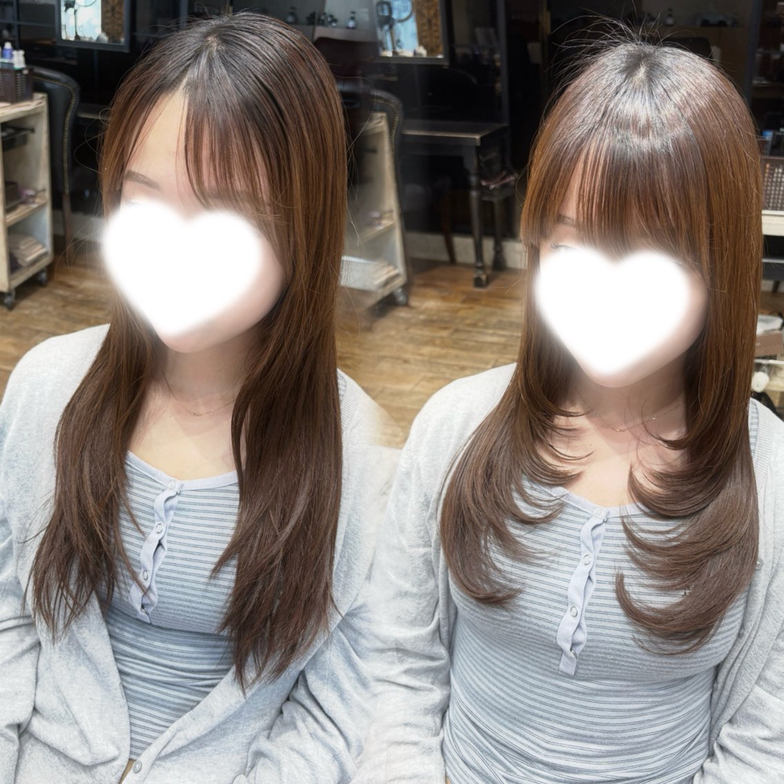 ロング レイヤーカット 村山 美姫のヘアスタイル
