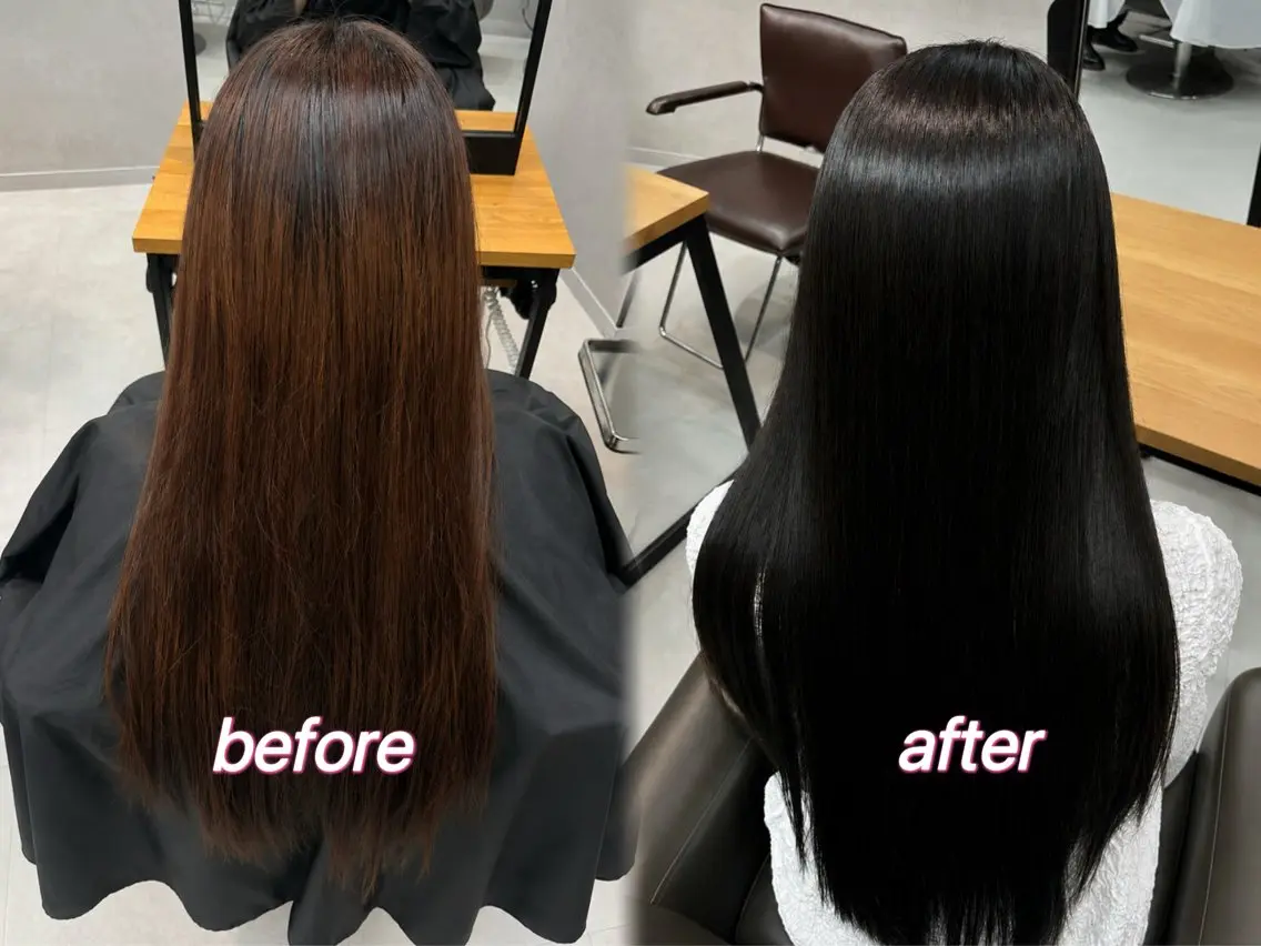 カラー ヘアカラー 韓国ヘア｜艶カラー｜ ヘアアレンジ｜yuiのヘアスタイル