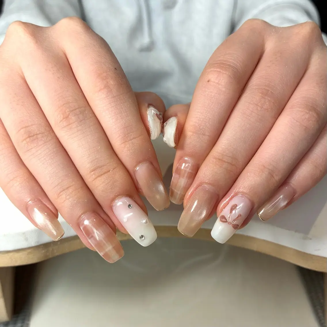 ネイル 持ち込み リボン milimili アンナのネイルデザイン