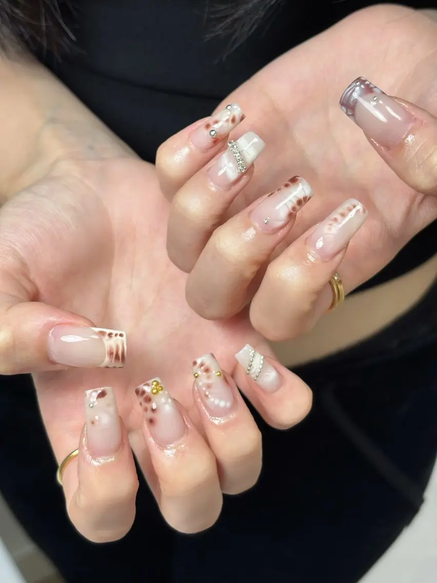 ネイル 長さ出し 韓国ネイル マグネットネイル スカルプネイル ネイルチップ ハンドネイル Sully Nail Labのネイルデザイン