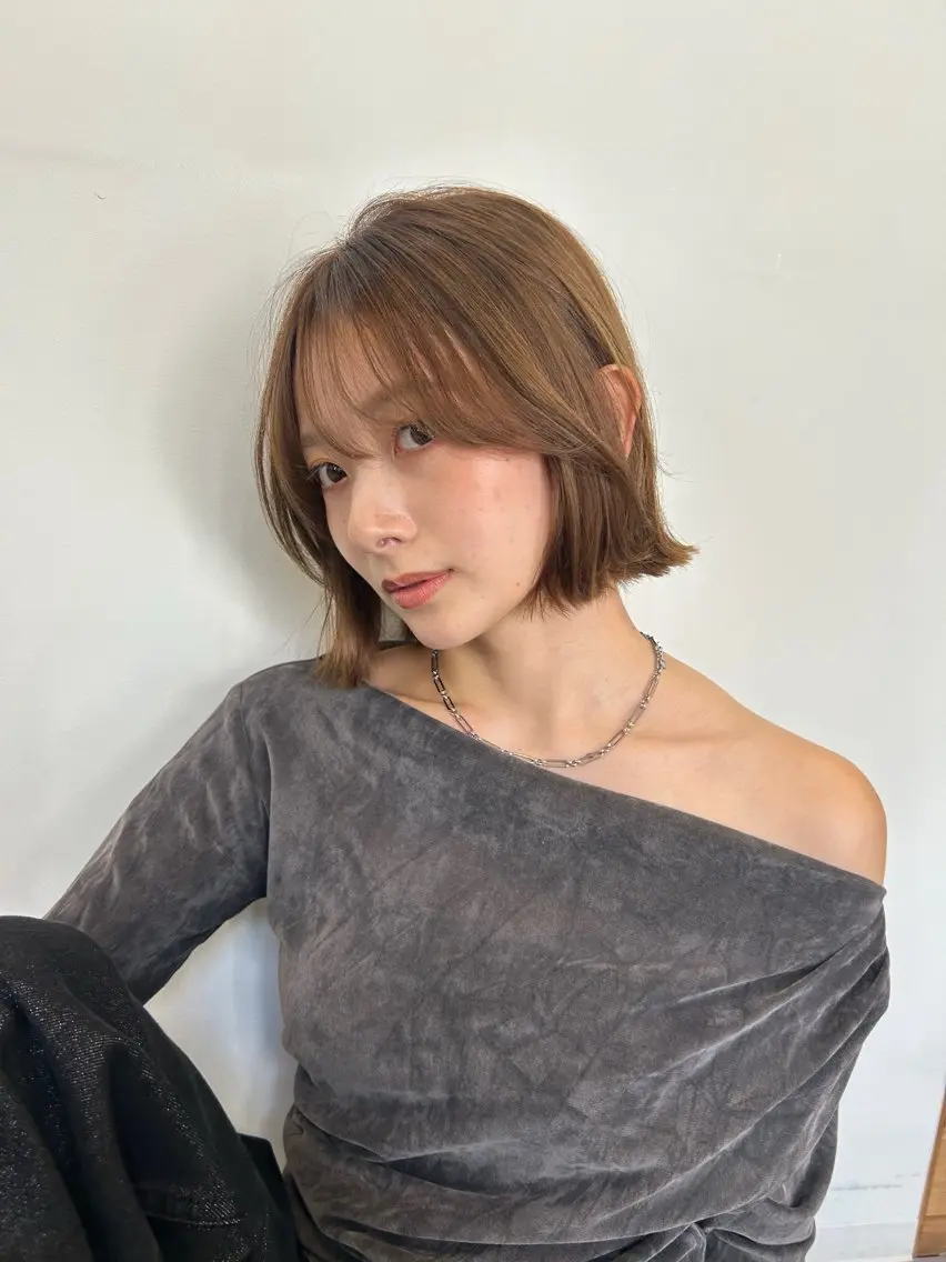 ミディアム ボブ 表参道【髪質改善】 宮嶋勇太のヘアスタイル