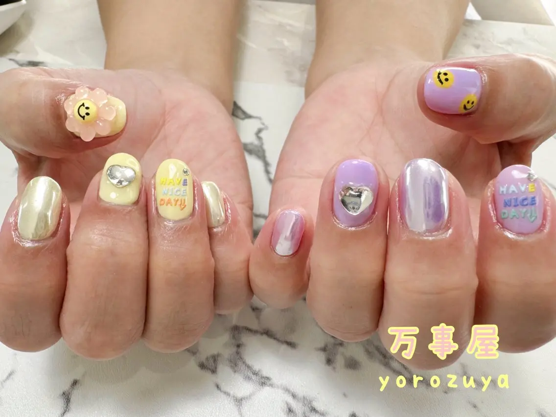 ネイル アートネイル シンプルネイル ☆ YOROZUYA..のネイルデザイン