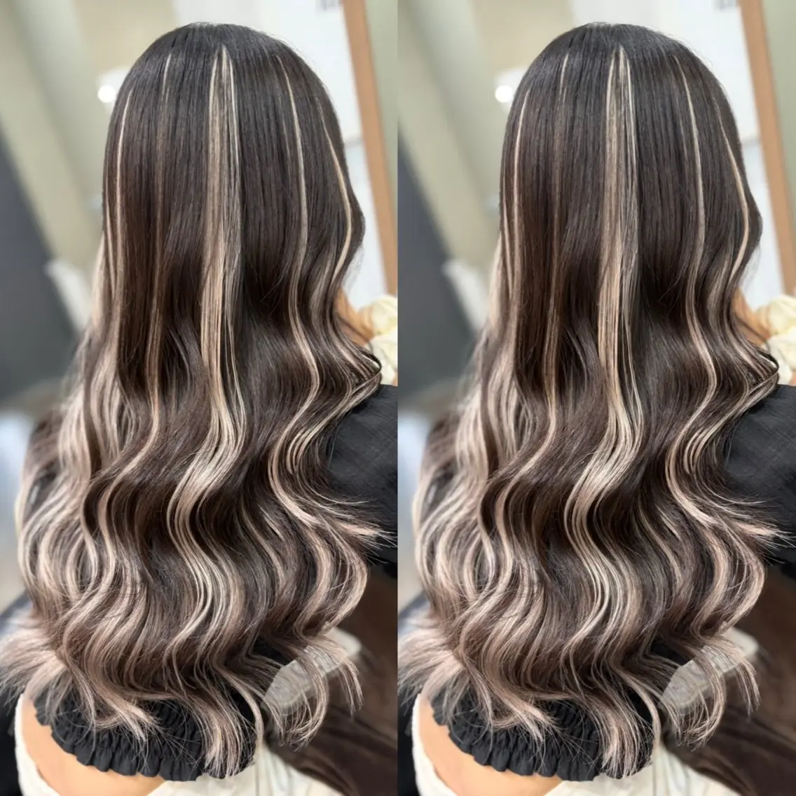ロング カラー メッシュ エクステ カット ヘアカラー トリートメント エクステ 横浜/エクステ特化× 艶カラー/あいかのヘアスタイル
