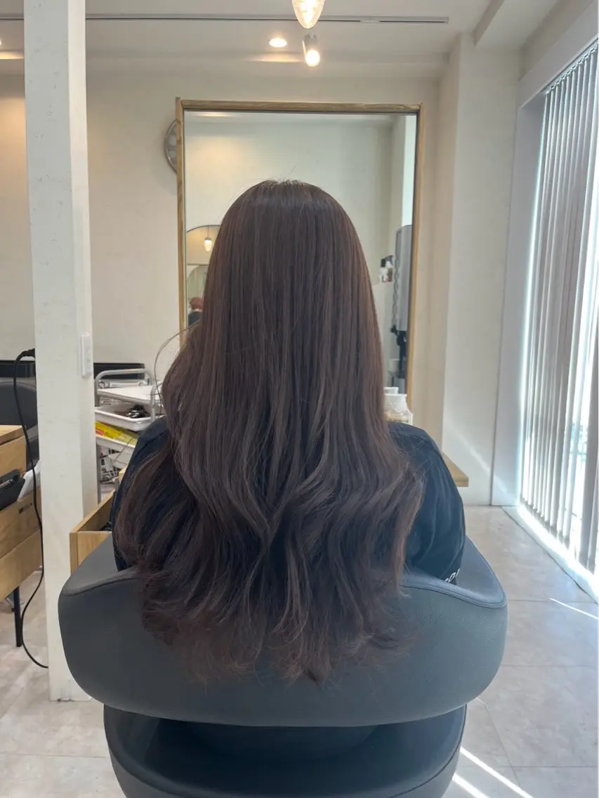 ロング カラー 【透け感カラー】 沖田航祐のヘアスタイル