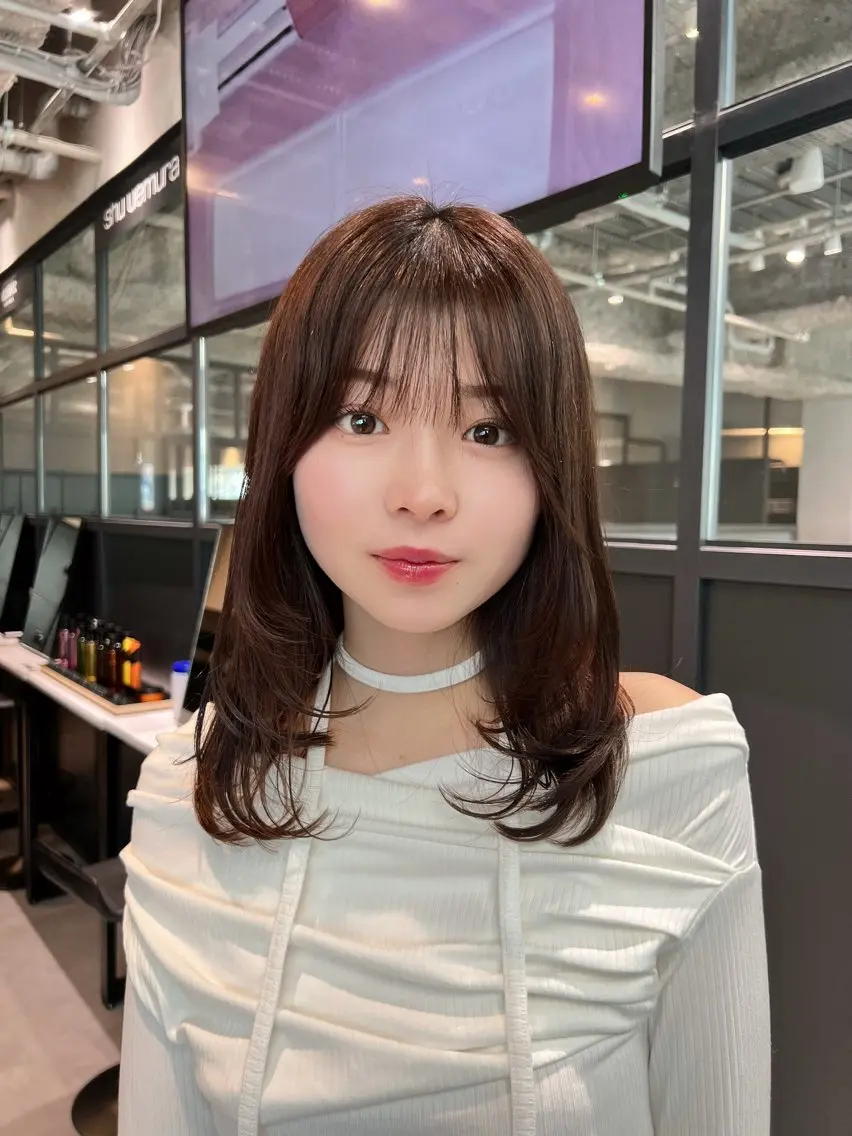 セミロング ボブ レイヤーカット レイヤーカット特化 シオンのヘアスタイル