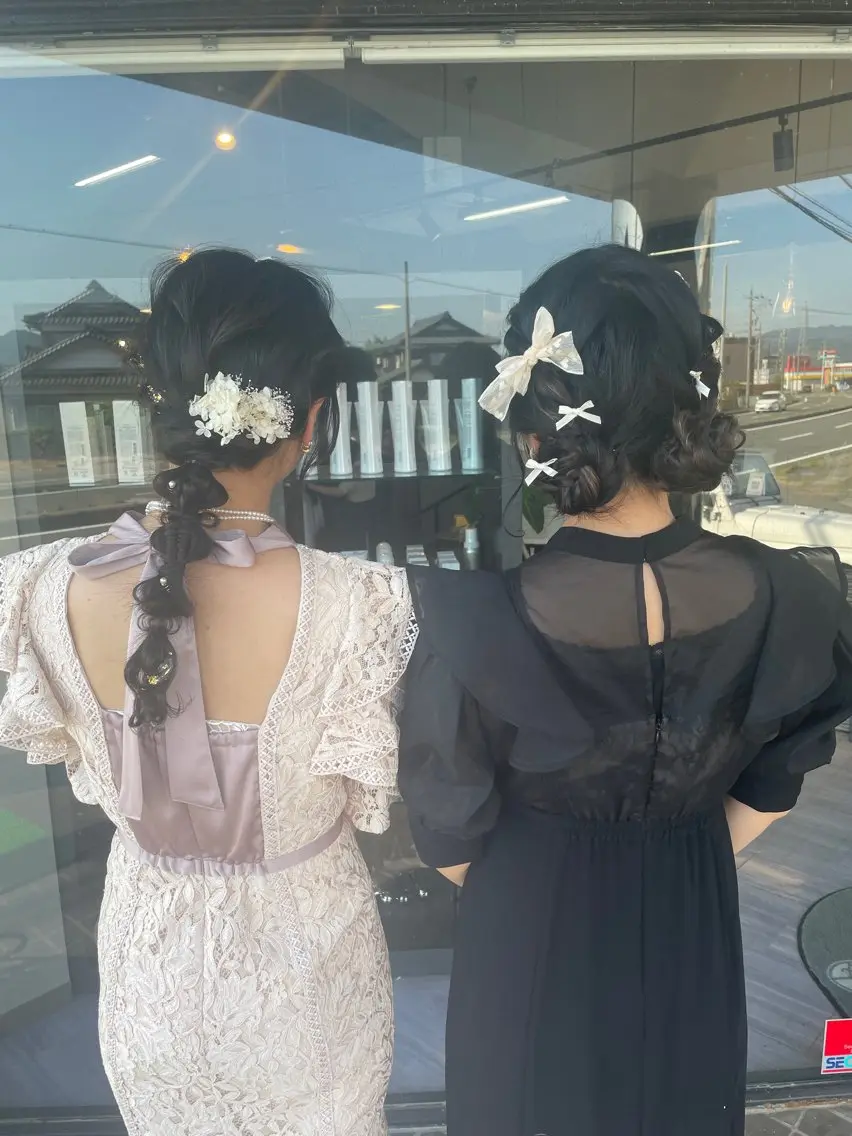 ロング ヘアアレンジ マキノ キョウカのヘアスタイル