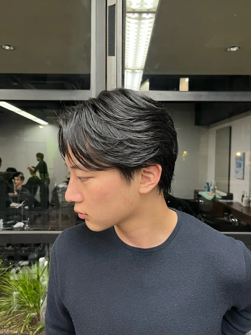刈り上げなし(ウルフカットなど)モデル➕シャンプーブローセットの写真