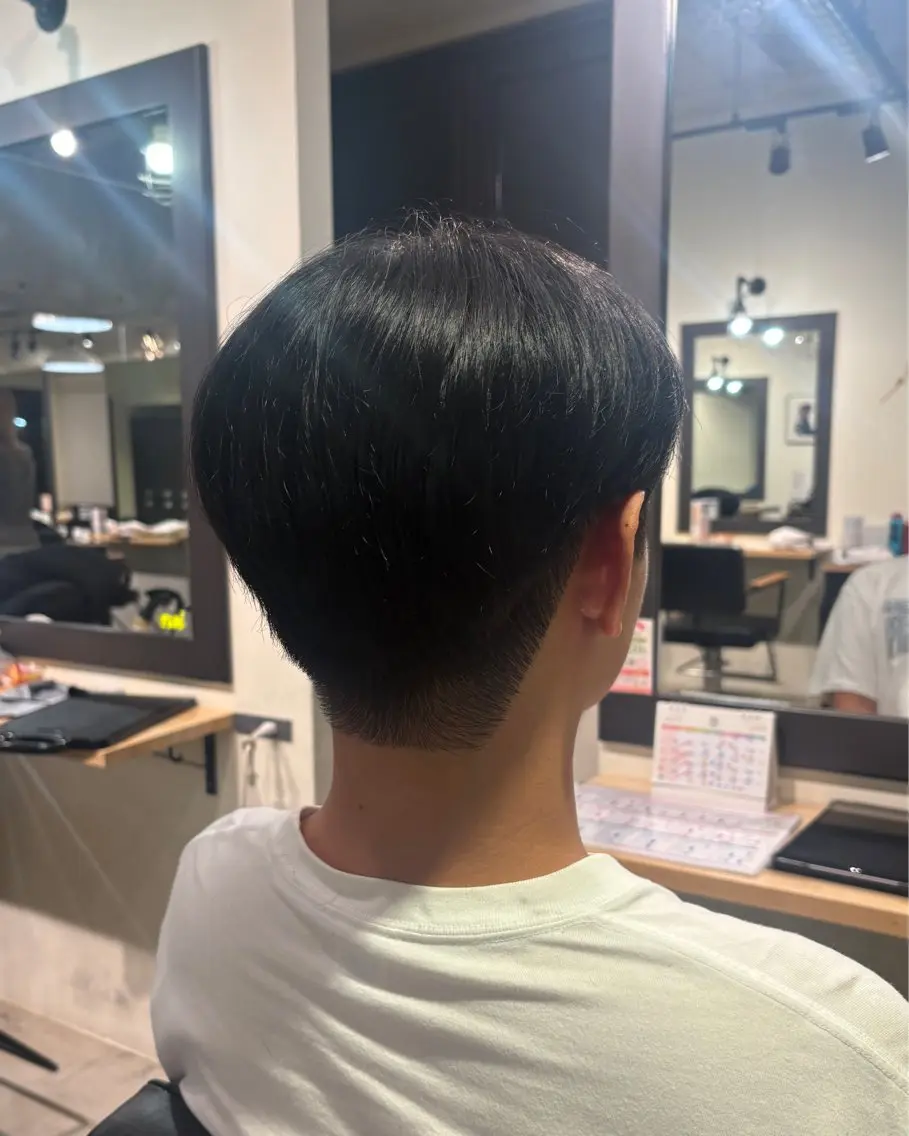 メンズ メンズ就活ヘア マッシュ 刈り上げ カット KASUMI/noi 金山/透明感カラーのヘアスタイル