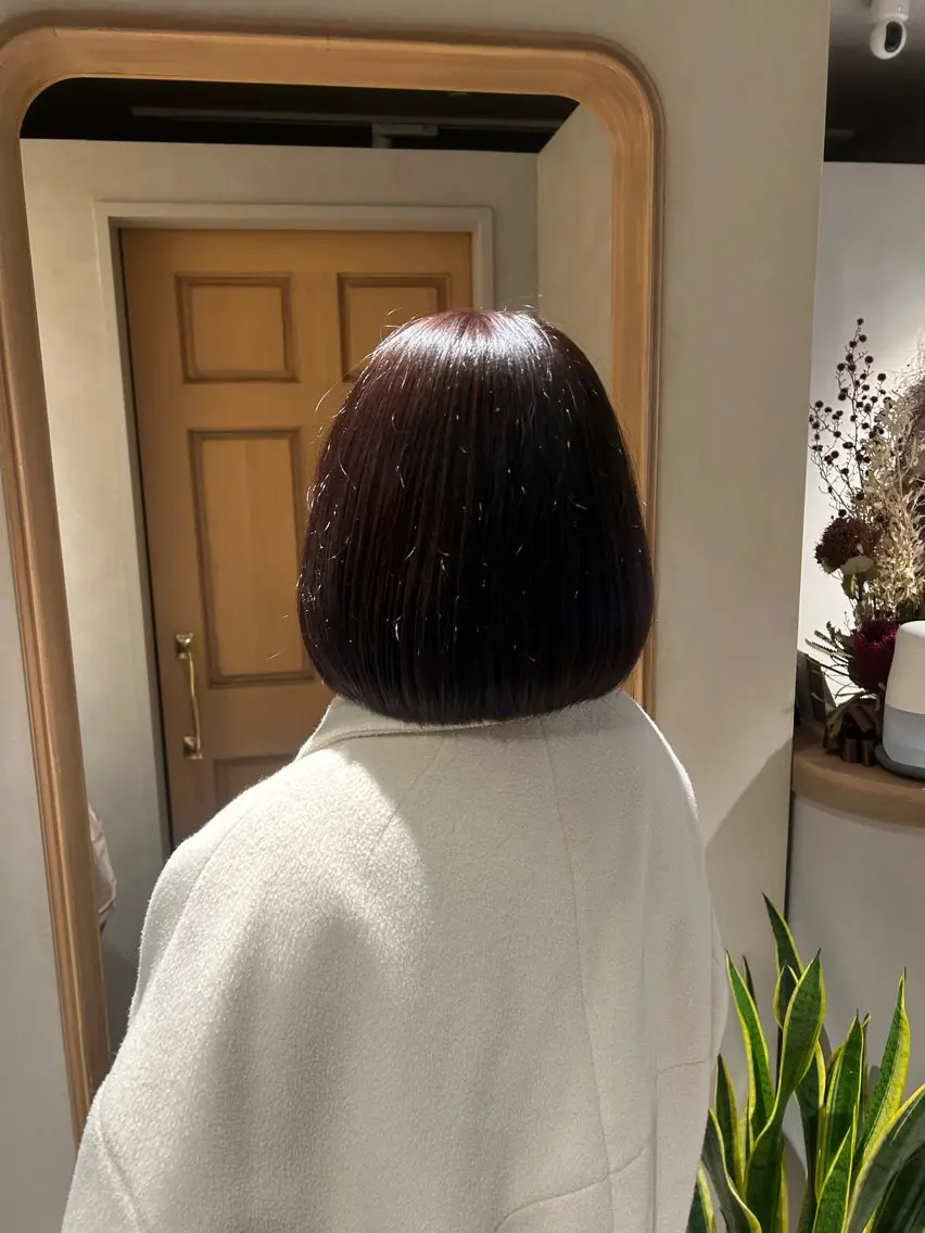 ミディアム カラー おおやま ななみのヘアスタイル