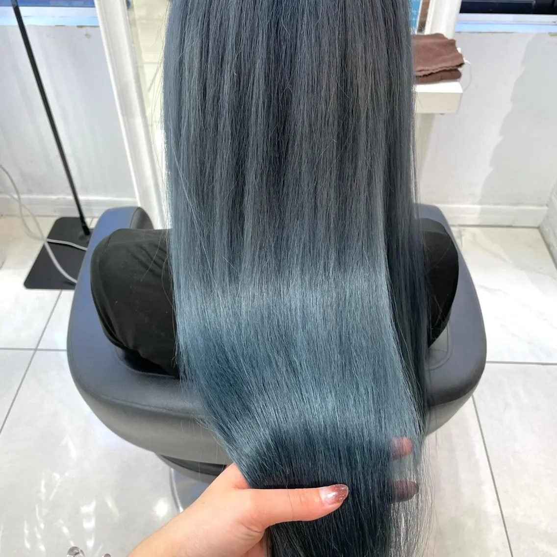 ロング カラー ブリーチ ブルーカラー ハイトーンカラー イルミナカラー カット ヘアカラー トリートメント 【髪質改善】 kasumi🌷🌷のヘアスタイル