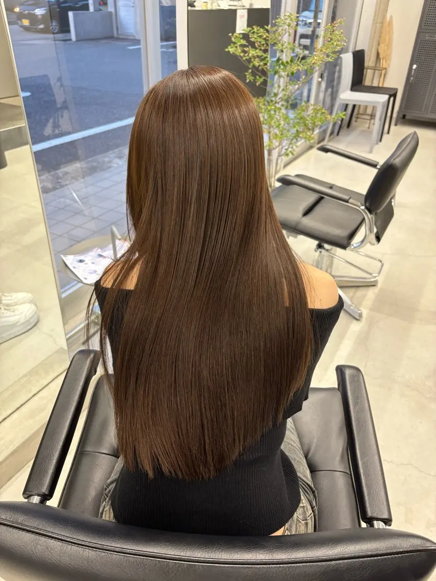 ロング ヘアカラー 笹山 未夢のヘアスタイル