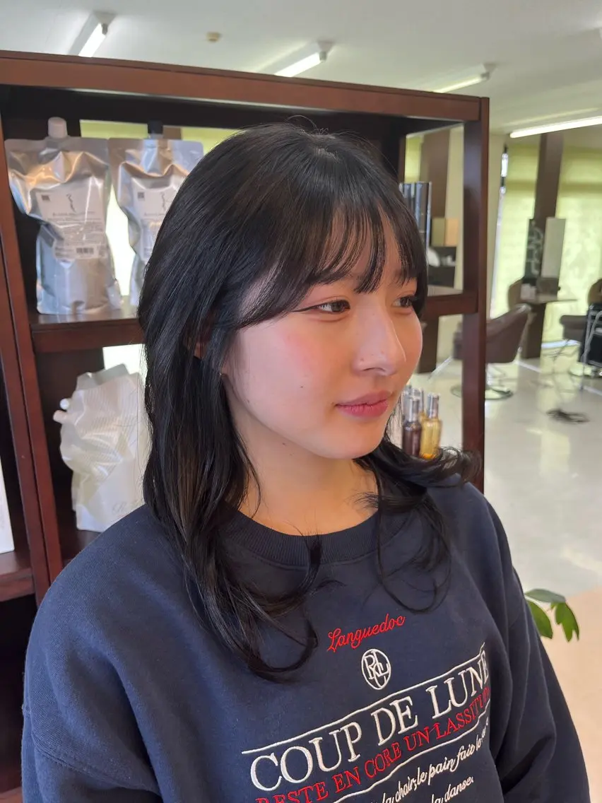ロング ロング トリートメント カット ヘアカラー 樋口智士/倉敷/中庄 /髪質改善/縮毛矯正のヘアスタイル