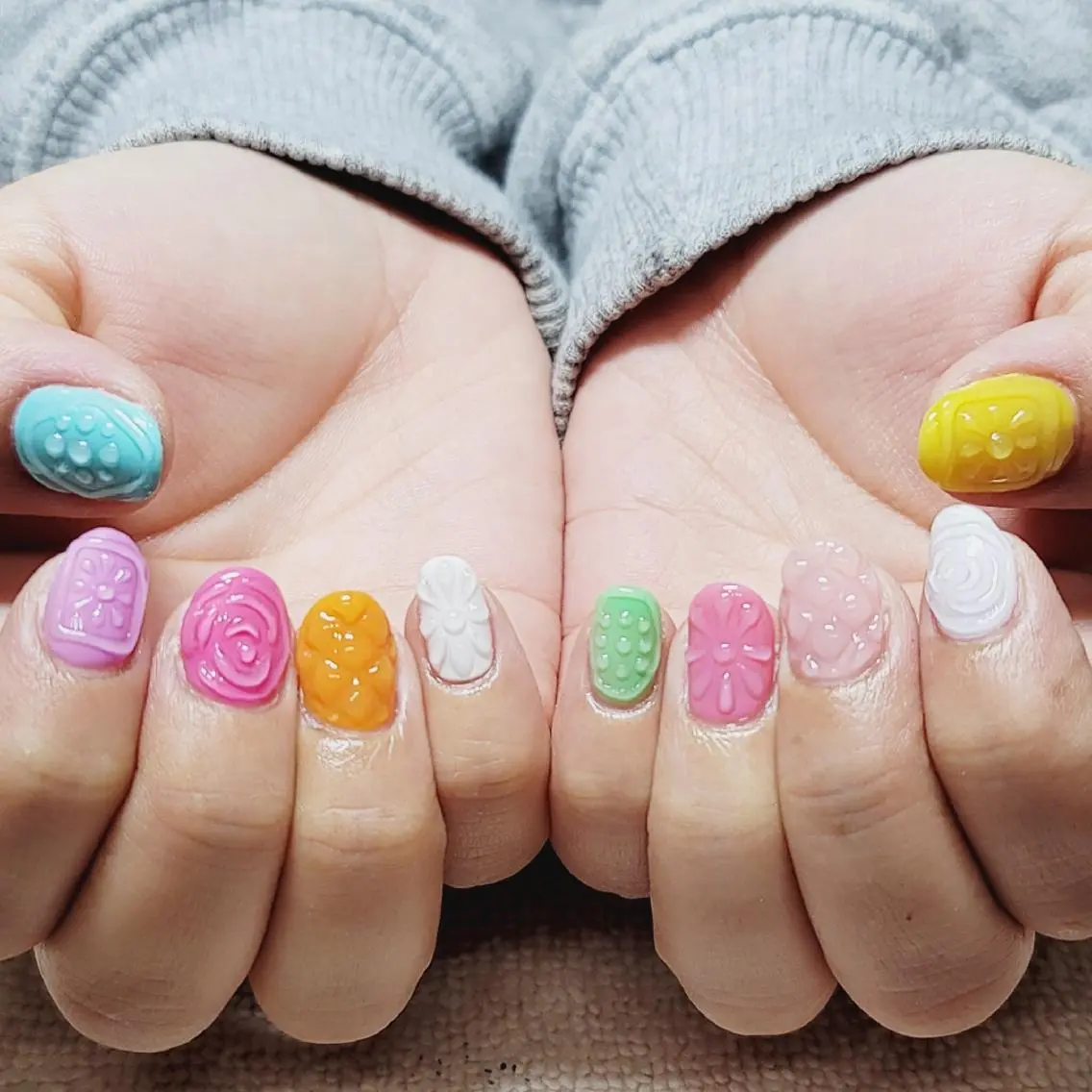ネイル クリアネイル ジェルネイル ハンドネイル よしだ ひろきのネイルデザイン