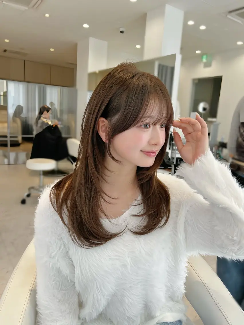 ミディアム カット ヘアカラー トリートメント ✨上品可愛い 垢抜けヘア/後藤✨のヘアスタイル