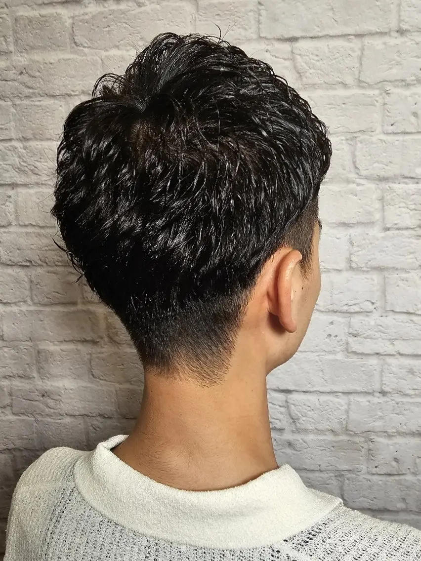 ミディアム パーマ メンズ カット パーマ 💈メンズカット 💈鈴木将希のヘアスタイル
