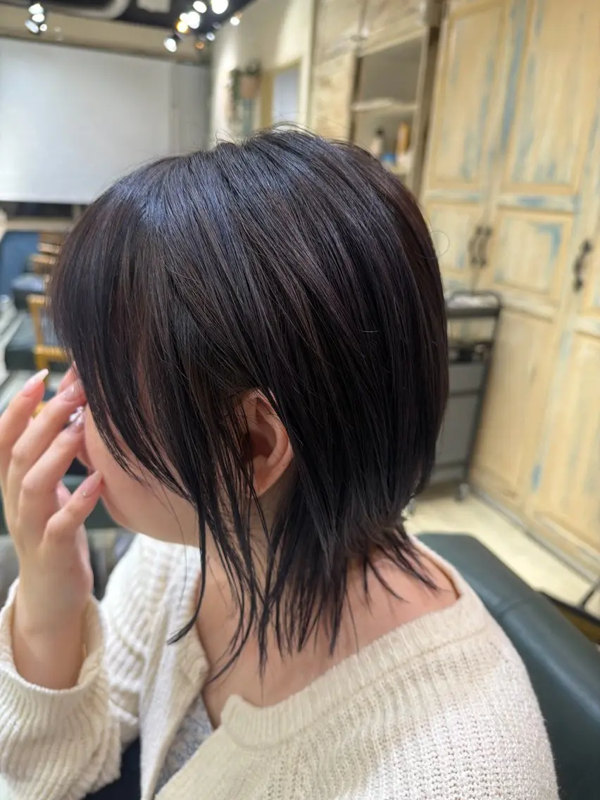 ミディアム カラー たけかわ みずきのヘアスタイル