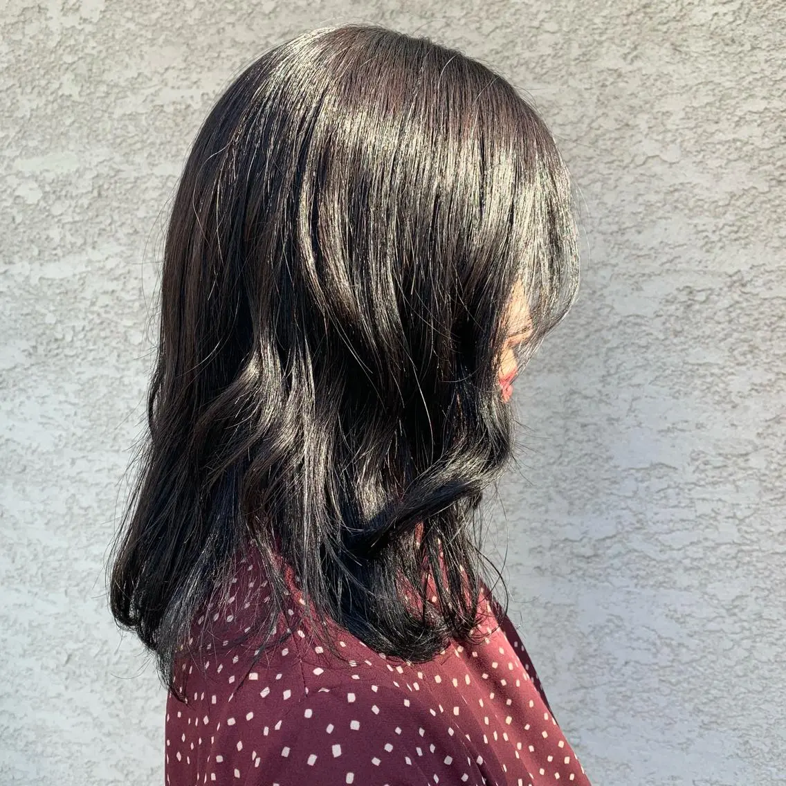 ミディアム カラー ヘアアレンジ ブルーカラー ブルージュ 韓国×髪質改善特化 💍maki💍のヘアスタイル