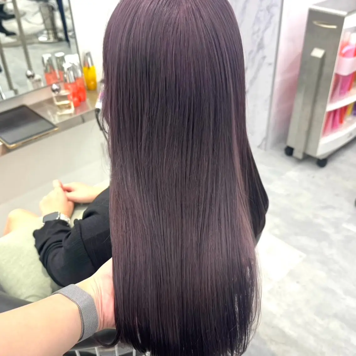 ロング カラー ヘアカラー ParveMix 楠本結菜💟のヘアスタイル