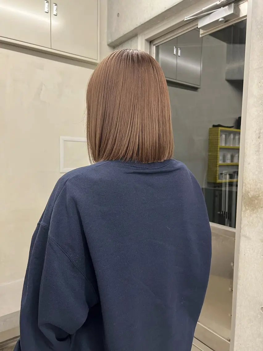 ミディアム カラー カット ヘアカラー トリートメント ボブ/パーマ 🐕🦺Nagiのヘアスタイル
