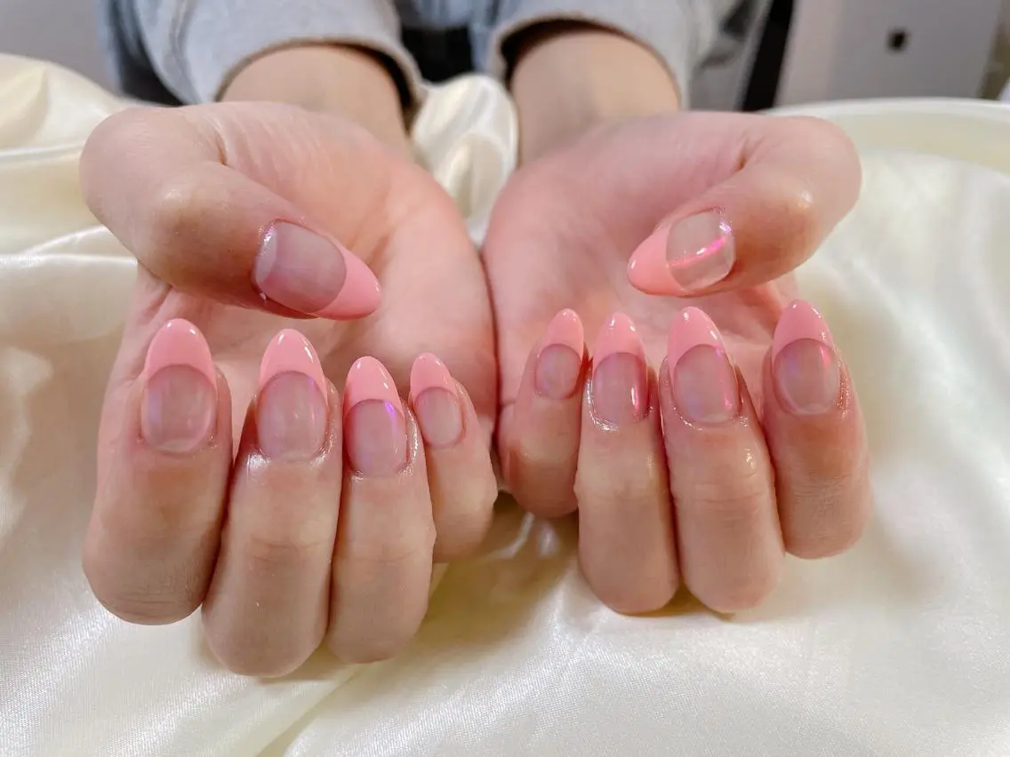 ネイル フレンチネイル パステルネイル mogunail &blowのネイルデザイン