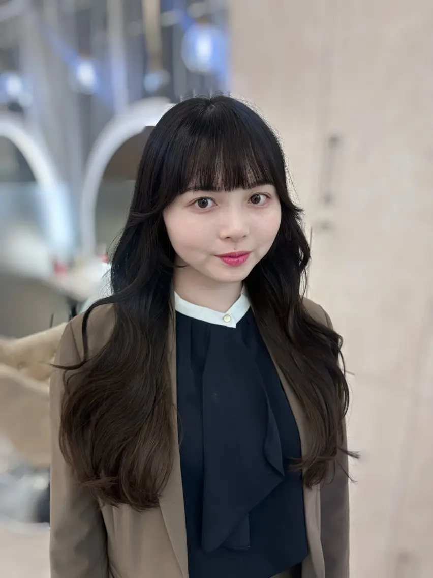 ロング カラー カット ヘアカラー トリートメント 顔まわり特化🫧大人 垢抜け💓SHIONのヘアスタイル