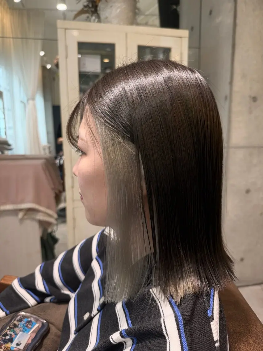 ショート カラー ヘアカラー 木村 心海☆明石のヘアスタイル
