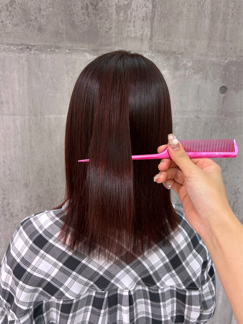 セミロング ヘアカラー トリートメント EARTH平塚 🎀白石 りおん🤍のヘアスタイル