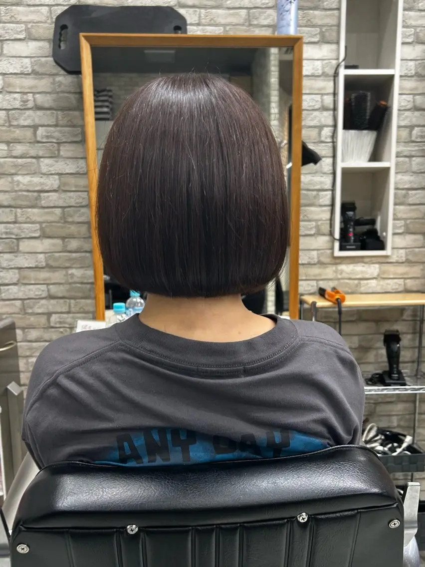 ショート 切りっぱなしボブ ボブ 小野寺 舞のヘアスタイル